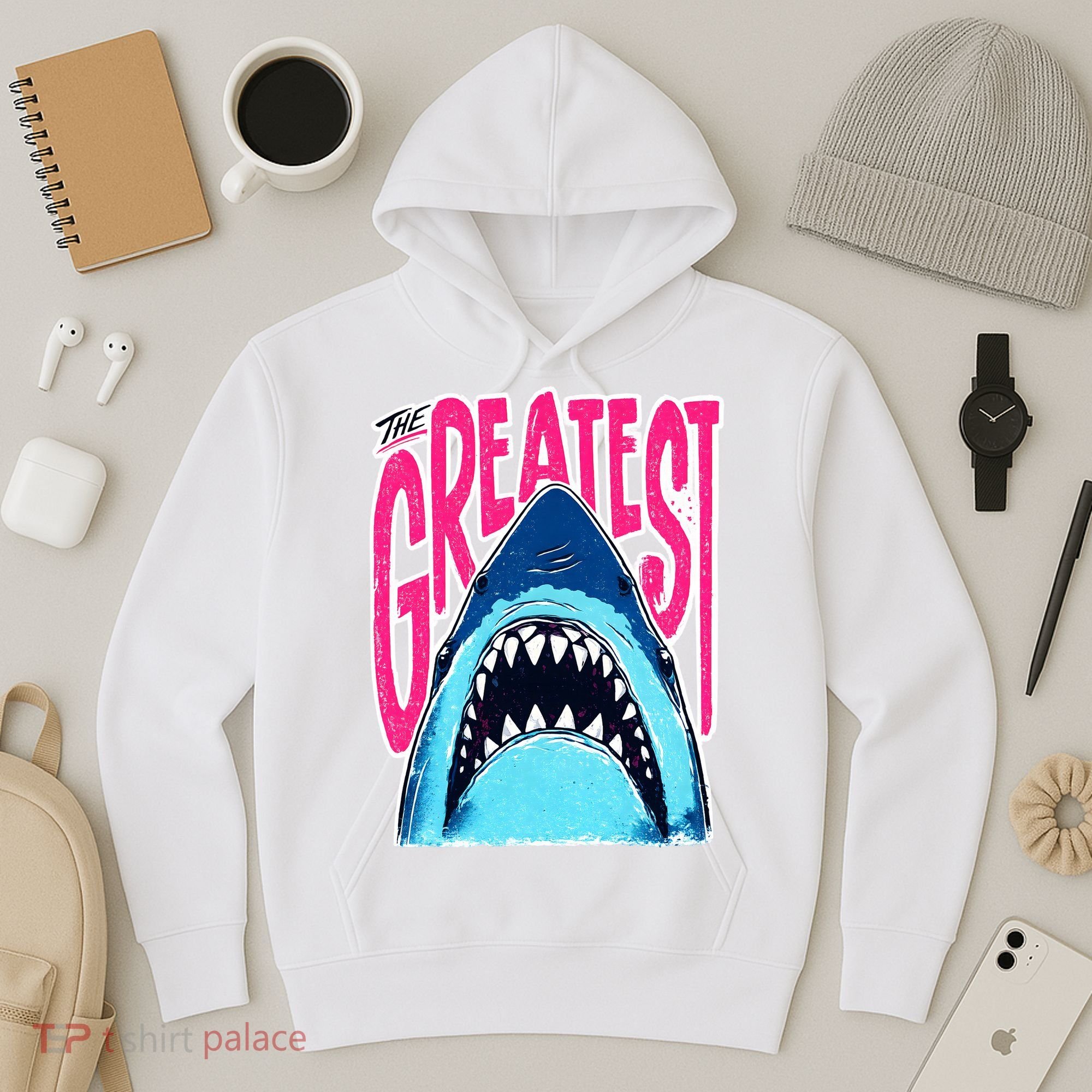The Greatest Shark Great White Hoodie