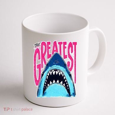 The Greatest Shark Great White Coffee Mug back