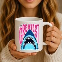 The Greatest Shark Great White Coffee Mug thumb 3