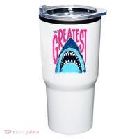 The Greatest Shark Great White Tumbler thumb 0