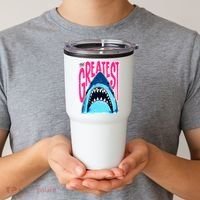 The Greatest Shark Great White Tumbler thumb 2