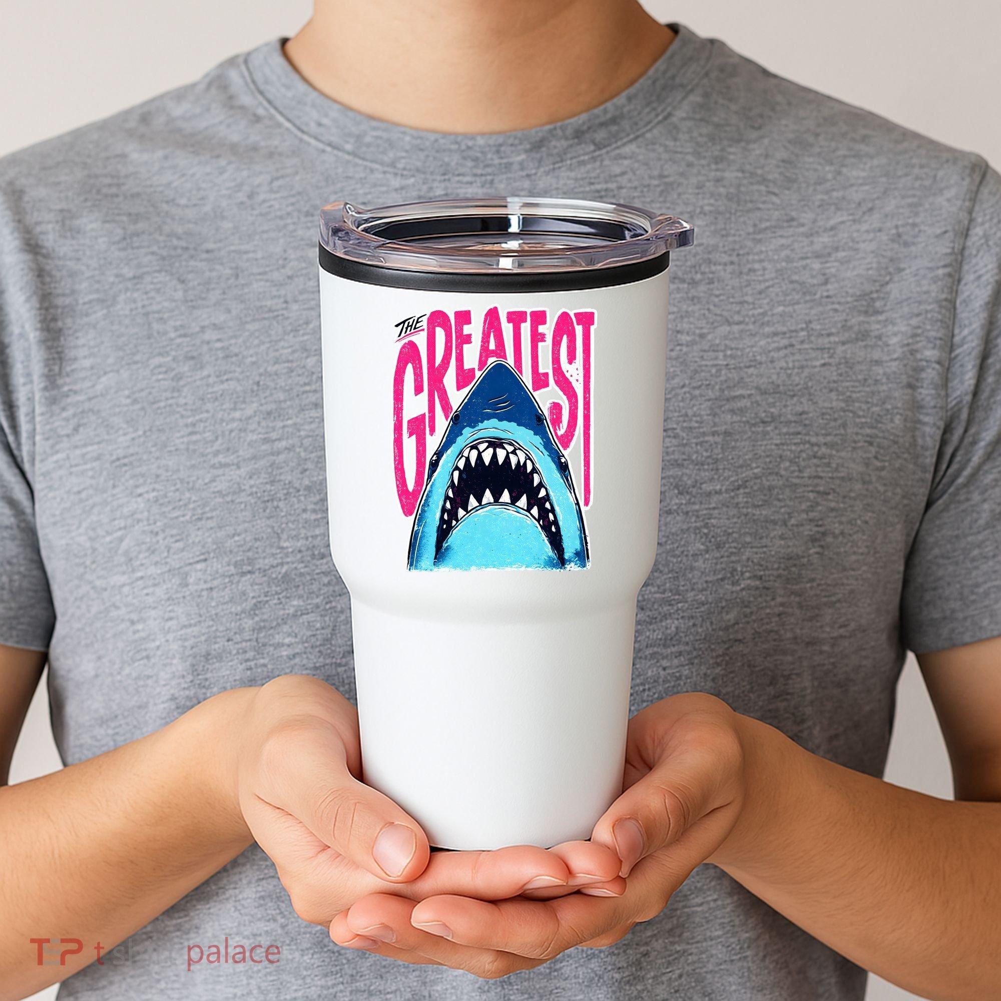 The Greatest Shark Great White Tumbler