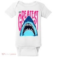 The Greatest Shark Great White Baby Bodysuit thumb 0