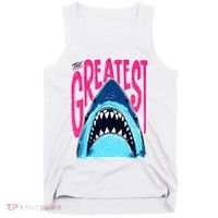 The Greatest Shark Great White Tank Top thumb 0