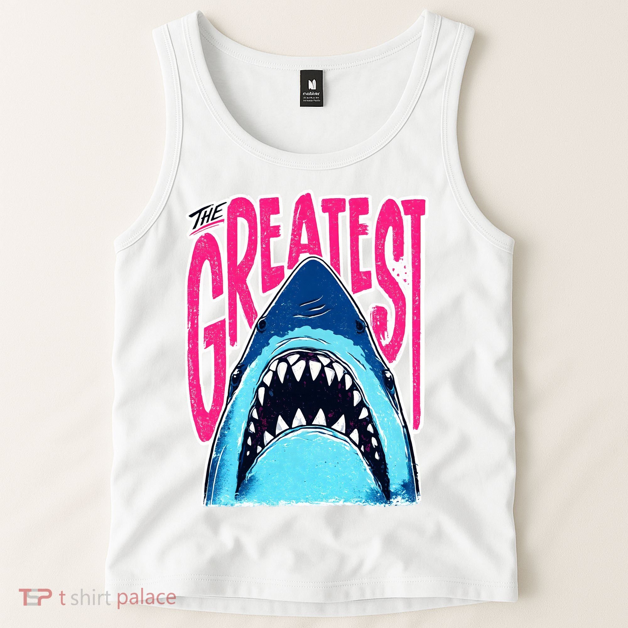 The Greatest Shark Great White Tank Top