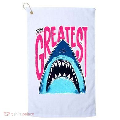 The Greatest Shark Great White Golf Towel