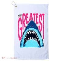 The Greatest Shark Great White Golf Towel thumb 0
