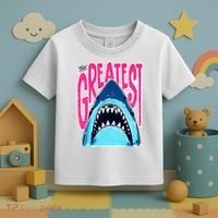 The Greatest Shark Great White Toddler T-Shirt thumb 3