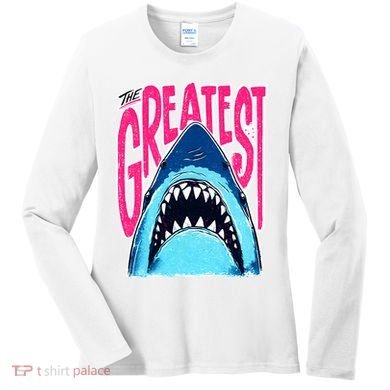 The Greatest Shark Great White Women's Long Sleeve Shirt