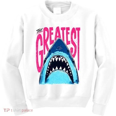 The Greatest Shark Great White Kids Sweatshirt