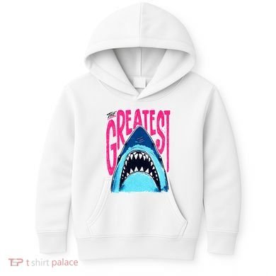 The Greatest Shark Great White Kids Hoodie