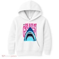 The Greatest Shark Great White Kids Hoodie thumb 0