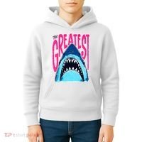The Greatest Shark Great White Kids Hoodie thumb 4