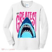 The Greatest Shark Great White Kids Long Sleeve Shirt thumb 0