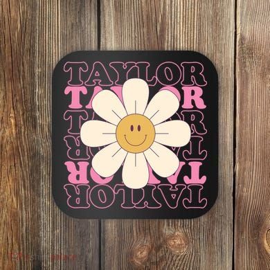 Taylor Groovy Sunflower Retro Coaster