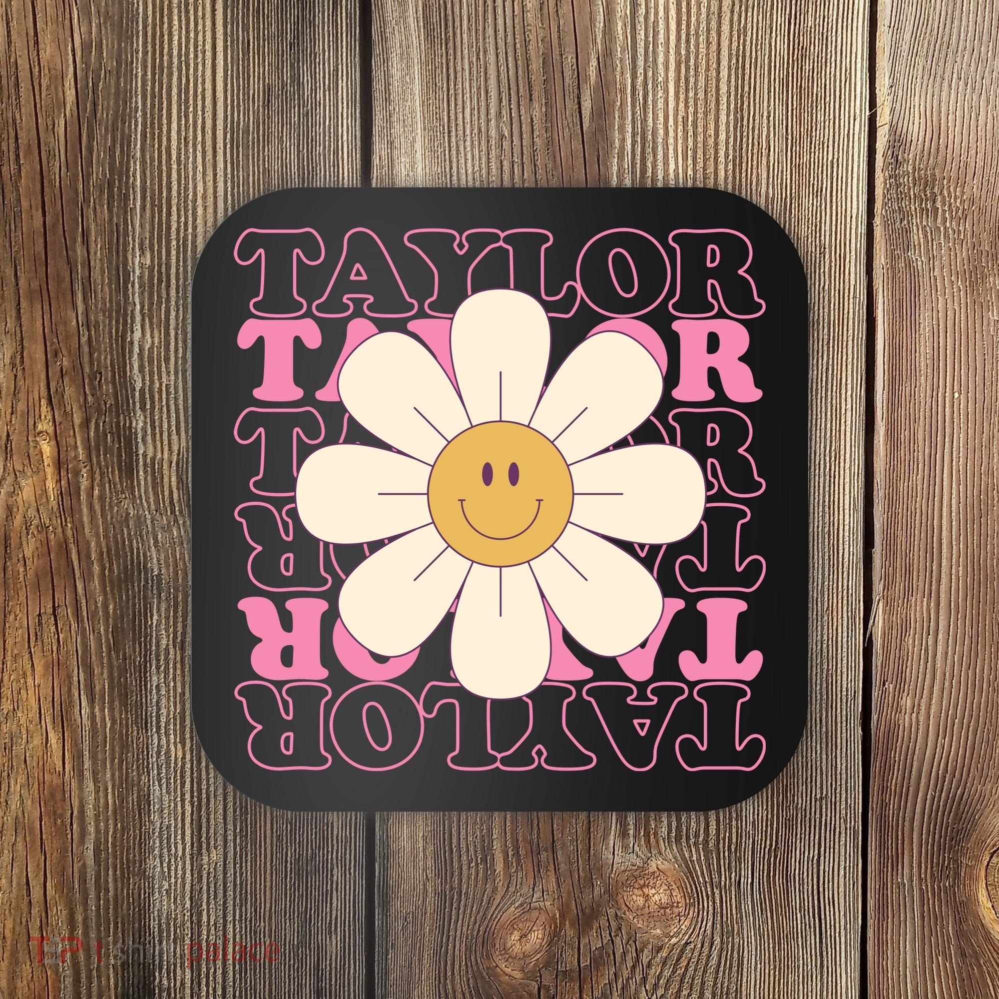 Taylor Groovy Sunflower Retro Coaster