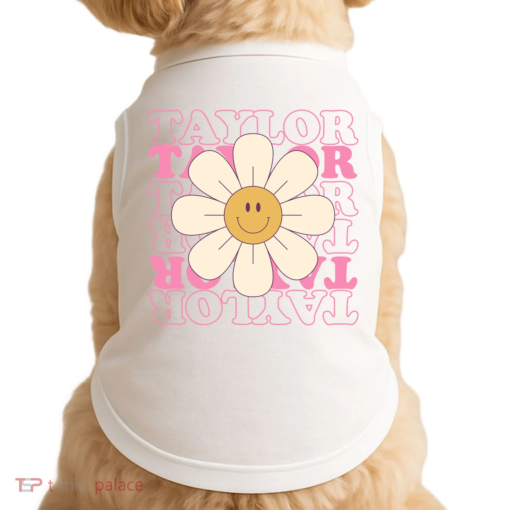 Taylor Groovy Sunflower Retro Doggie Tank