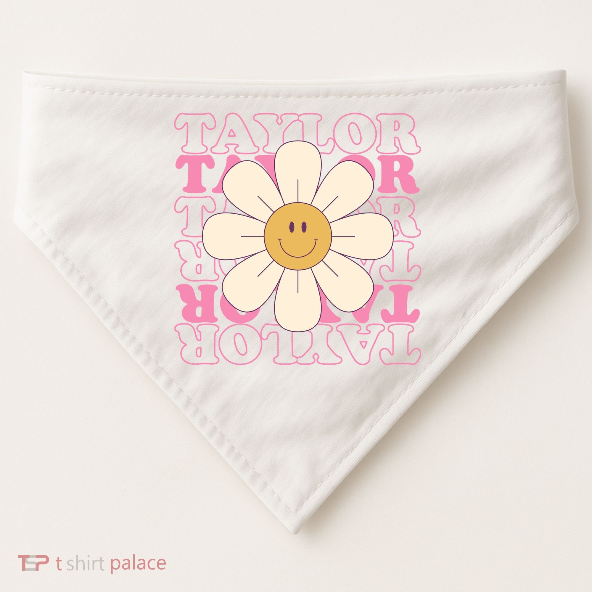 Taylor Groovy Sunflower Retro USA-Made Doggie Bandana