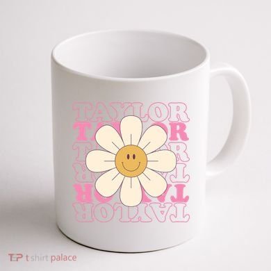 Taylor Groovy Sunflower Retro Coffee Mug back