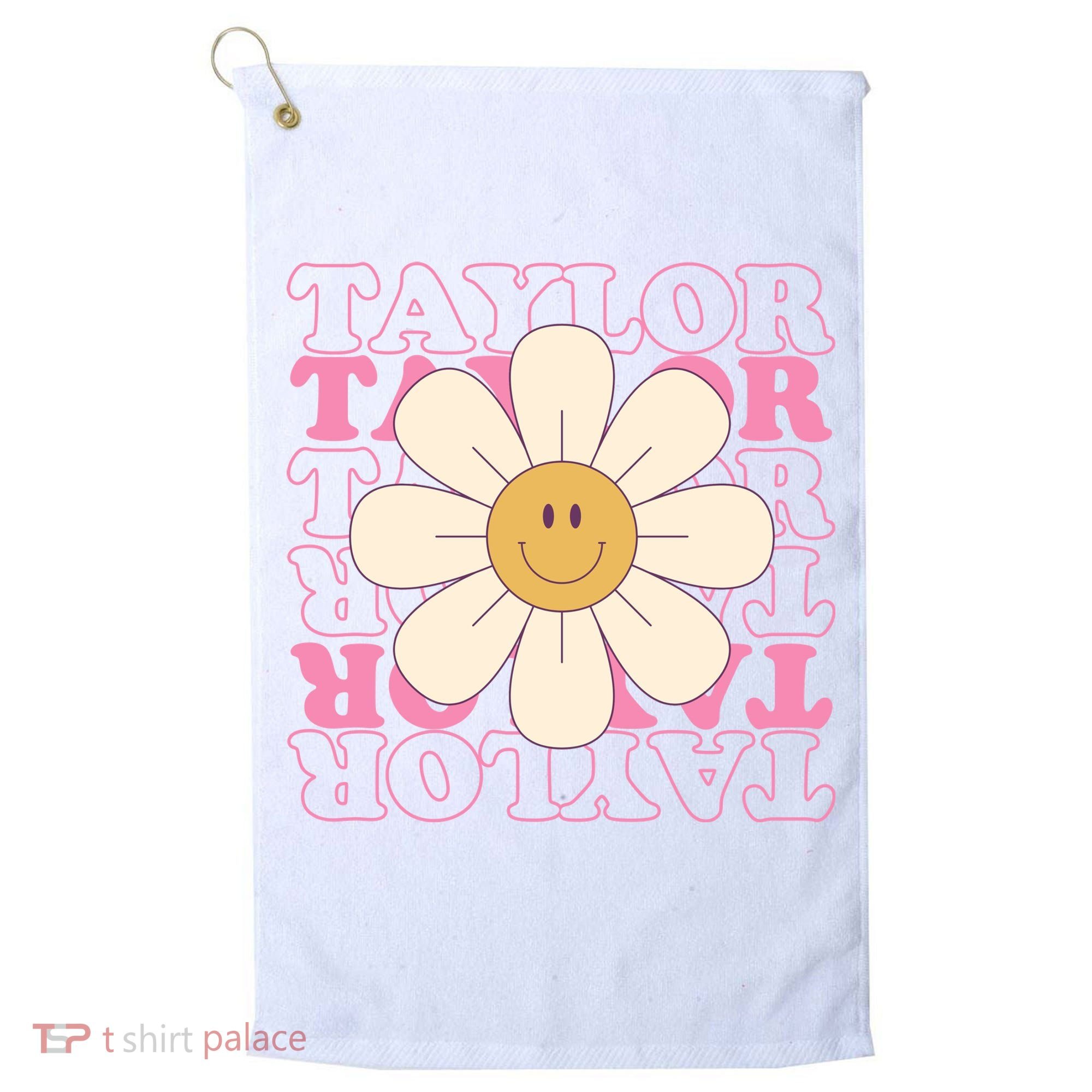 Taylor Groovy Sunflower Retro Golf Towel