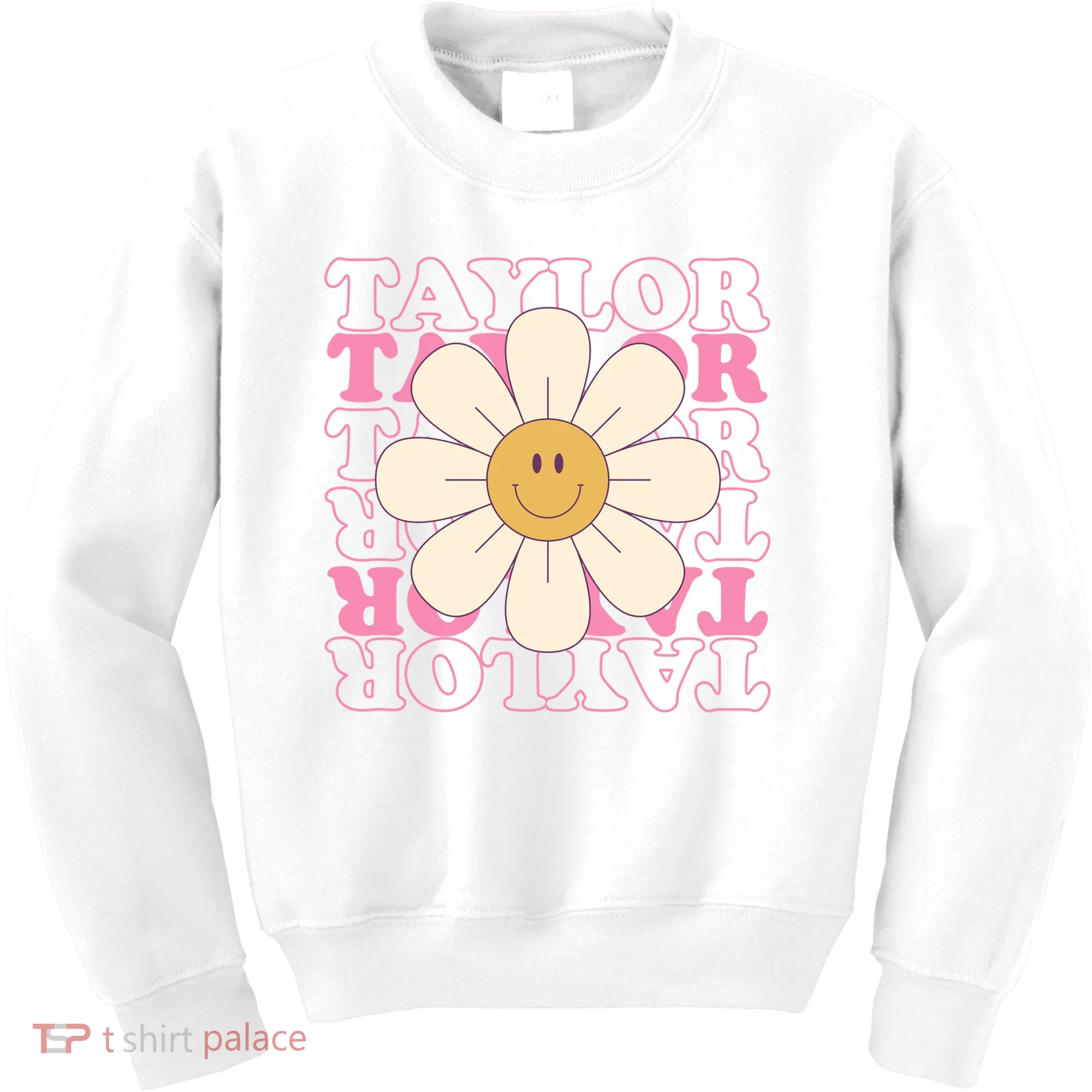 Taylor Groovy Sunflower Retro Kids Sweatshirt