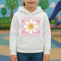 Taylor Groovy Sunflower Retro Kids Hoodie thumb 3