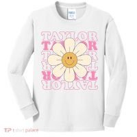 Taylor Groovy Sunflower Retro Kids Long Sleeve Shirt thumb 0