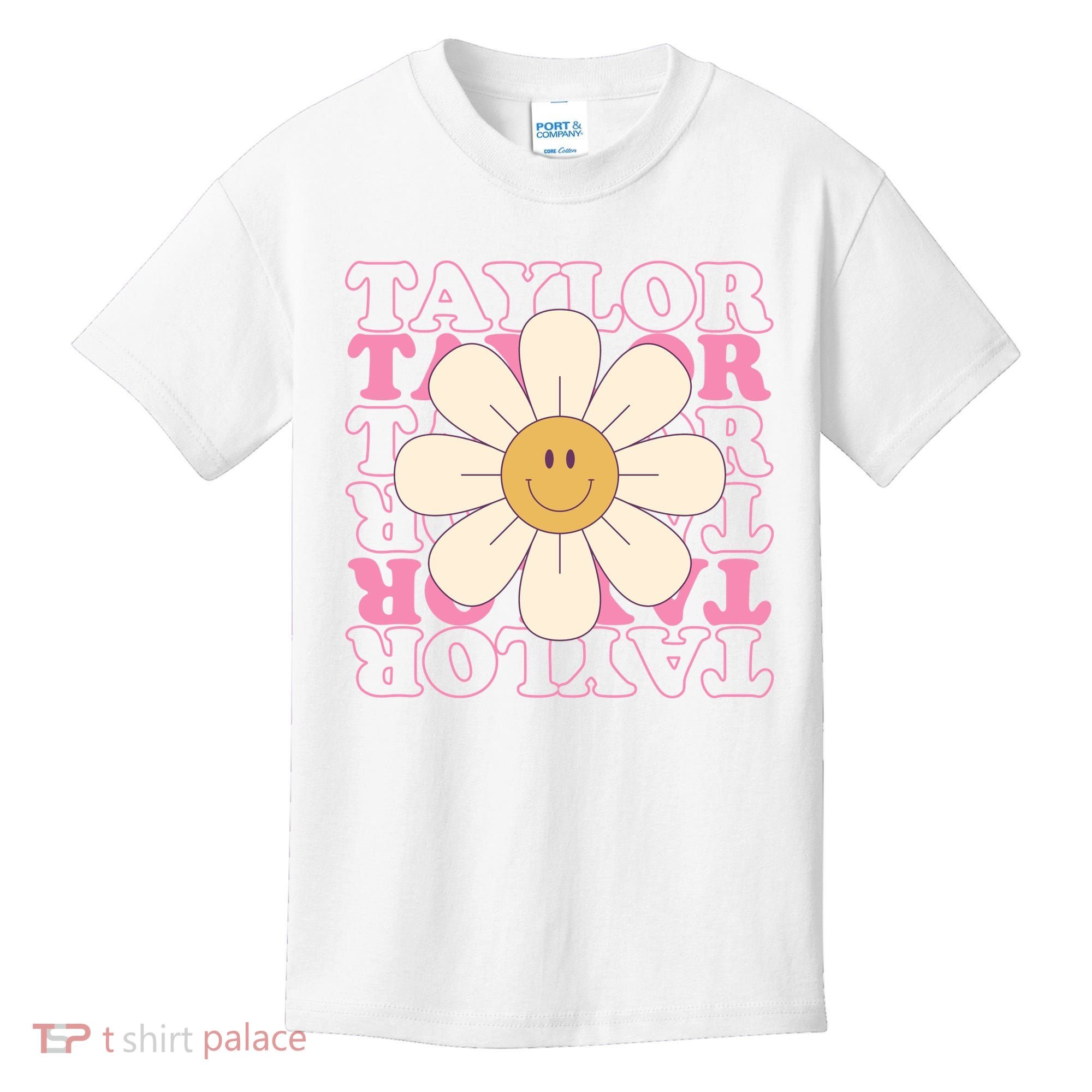 Taylor Groovy Sunflower Retro Kids T-Shirt