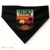 Tropical Guam Seal Hafa Adai Guam USA-Made Doggie Bandana thumb 0