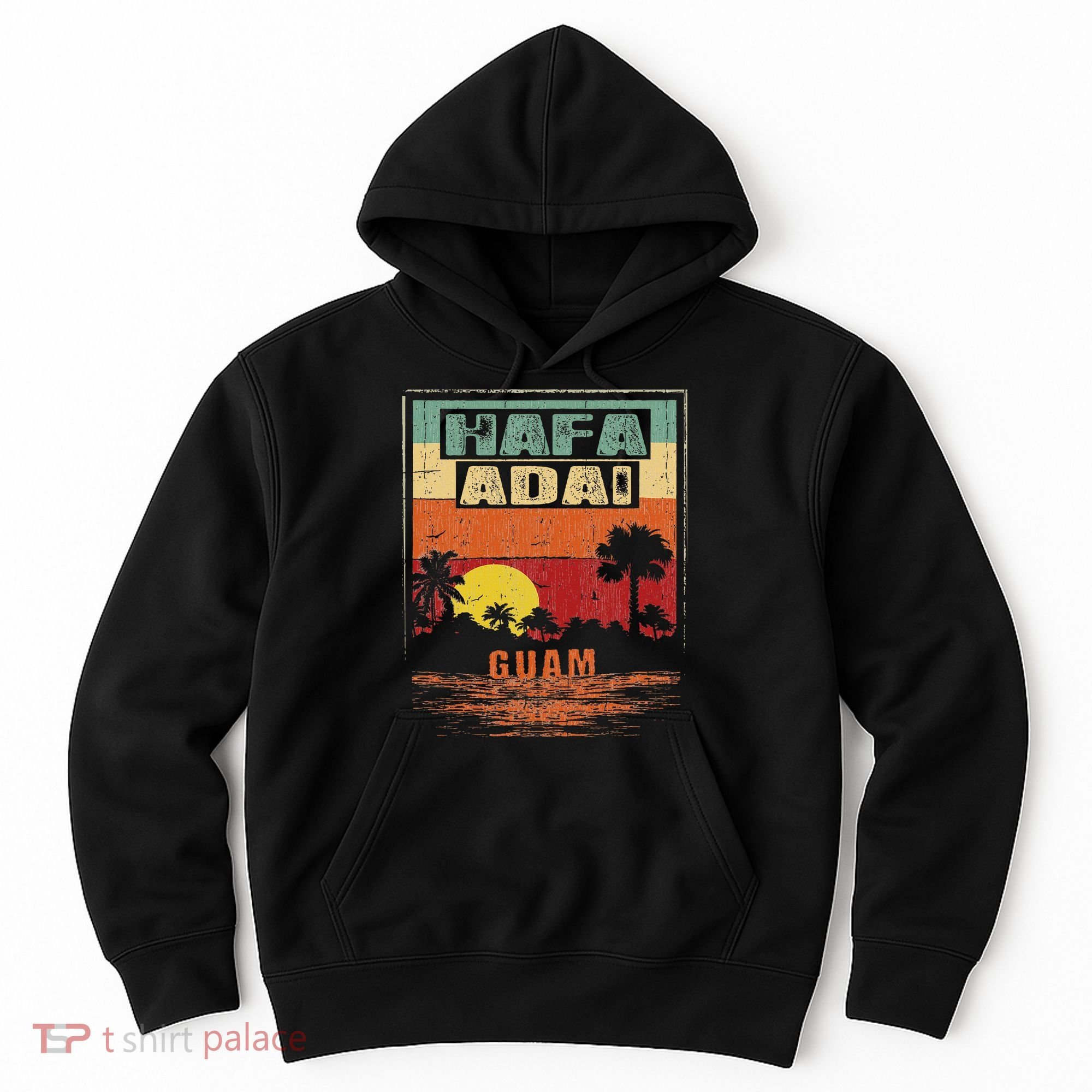 Tropical Guam Seal Hafa Adai Guam Hoodie