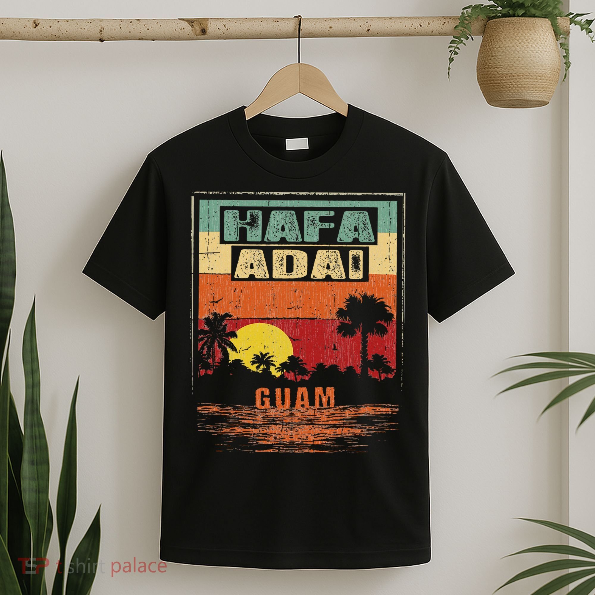 Tropical Guam Seal Hafa Adai Guam T-Shirt
