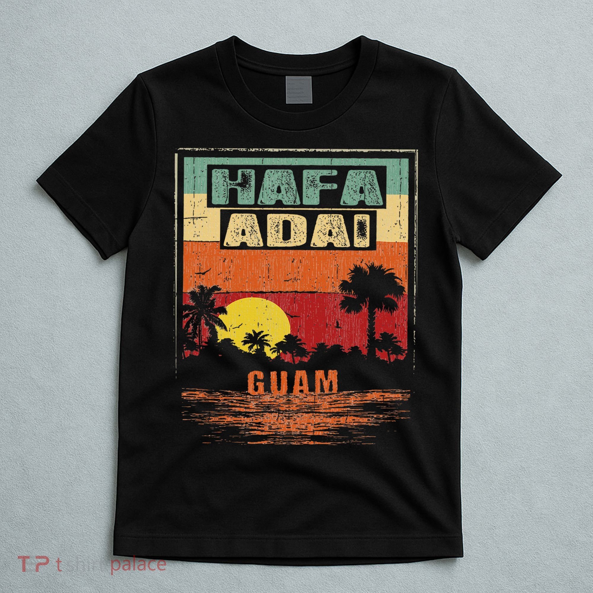 Tropical Guam Seal Hafa Adai Guam T-Shirt