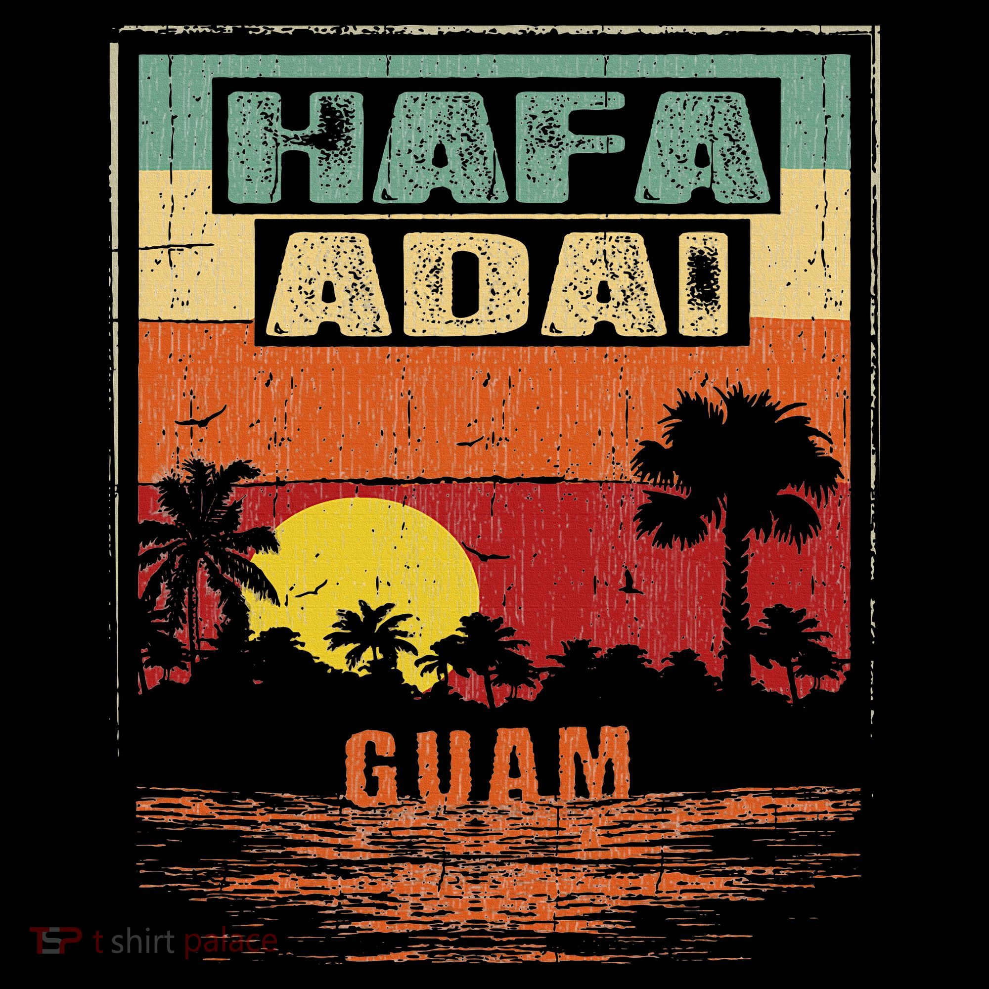 Tropical Guam Seal Hafa Adai Guam Women's Hoodie