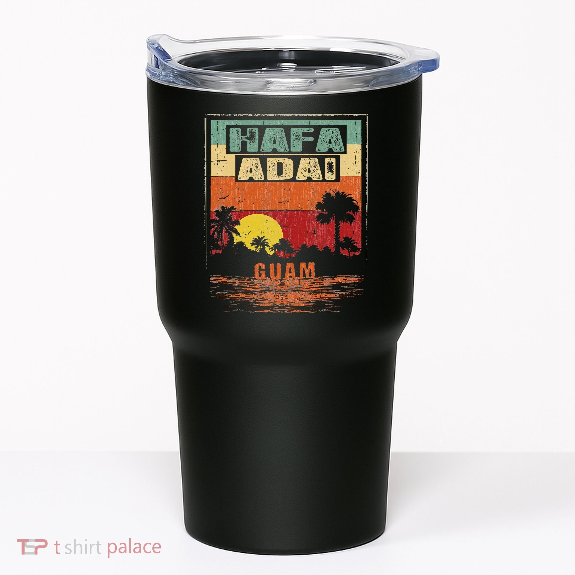 Tropical Guam Seal Hafa Adai Guam Tumbler