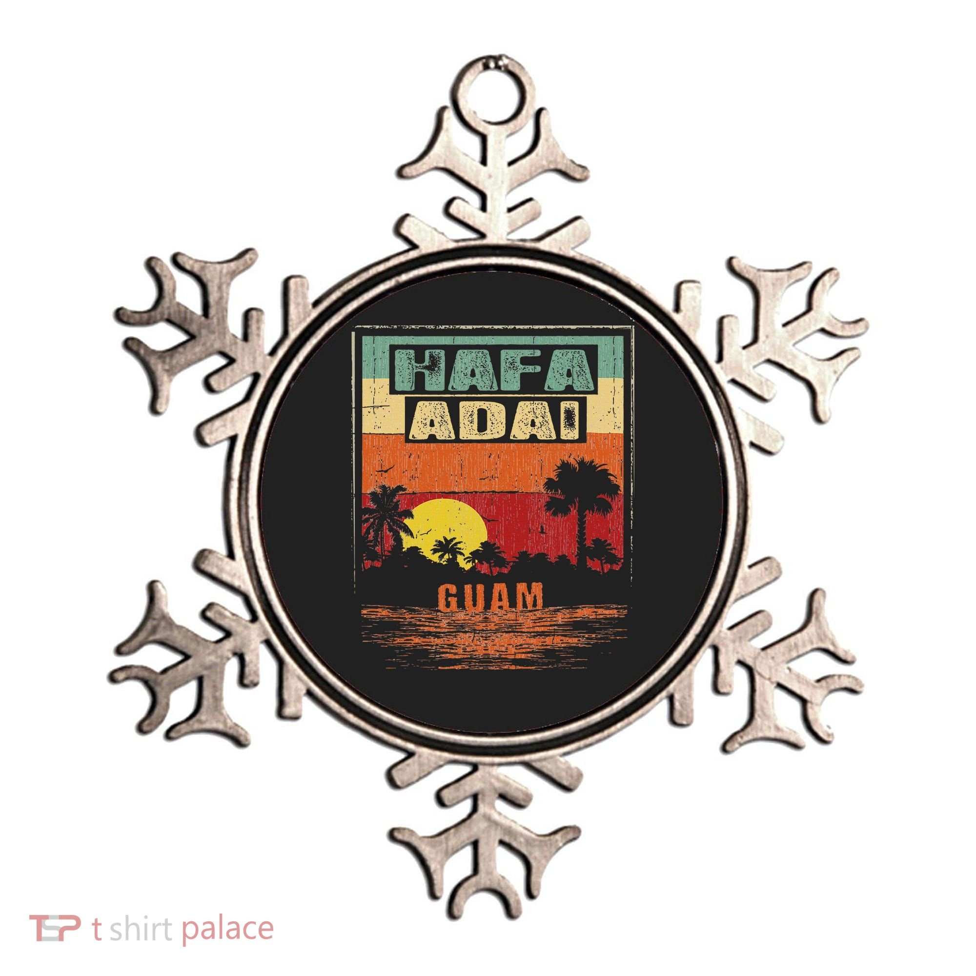 Tropical Guam Seal Hafa Adai Guam Ornament