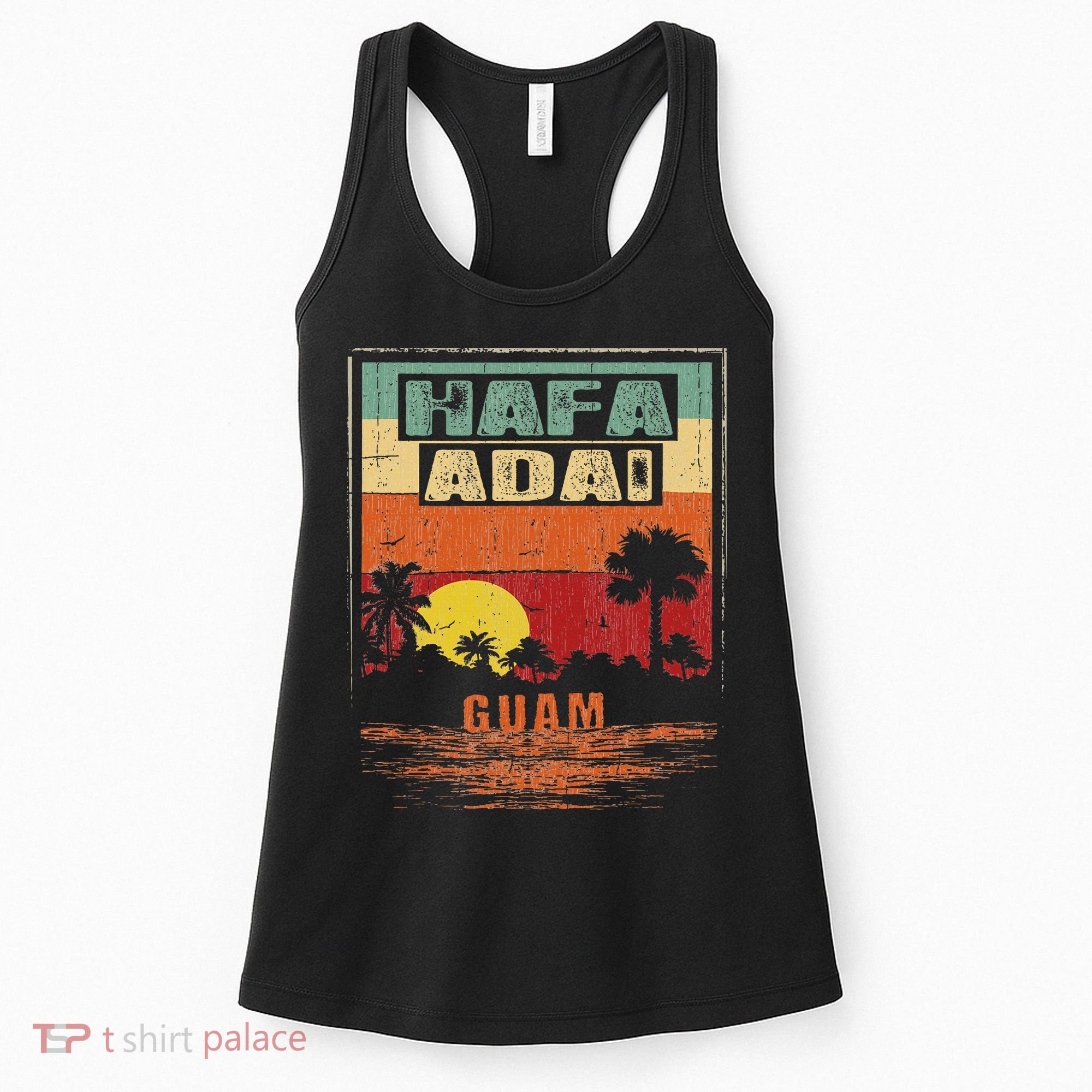 Tropical Guam Seal Hafa Adai Guam Women's Tank Top