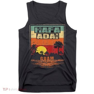 Tropical Guam Seal Hafa Adai Guam Tank Top