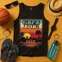 Tropical Guam Seal Hafa Adai Guam Tank Top thumb 4