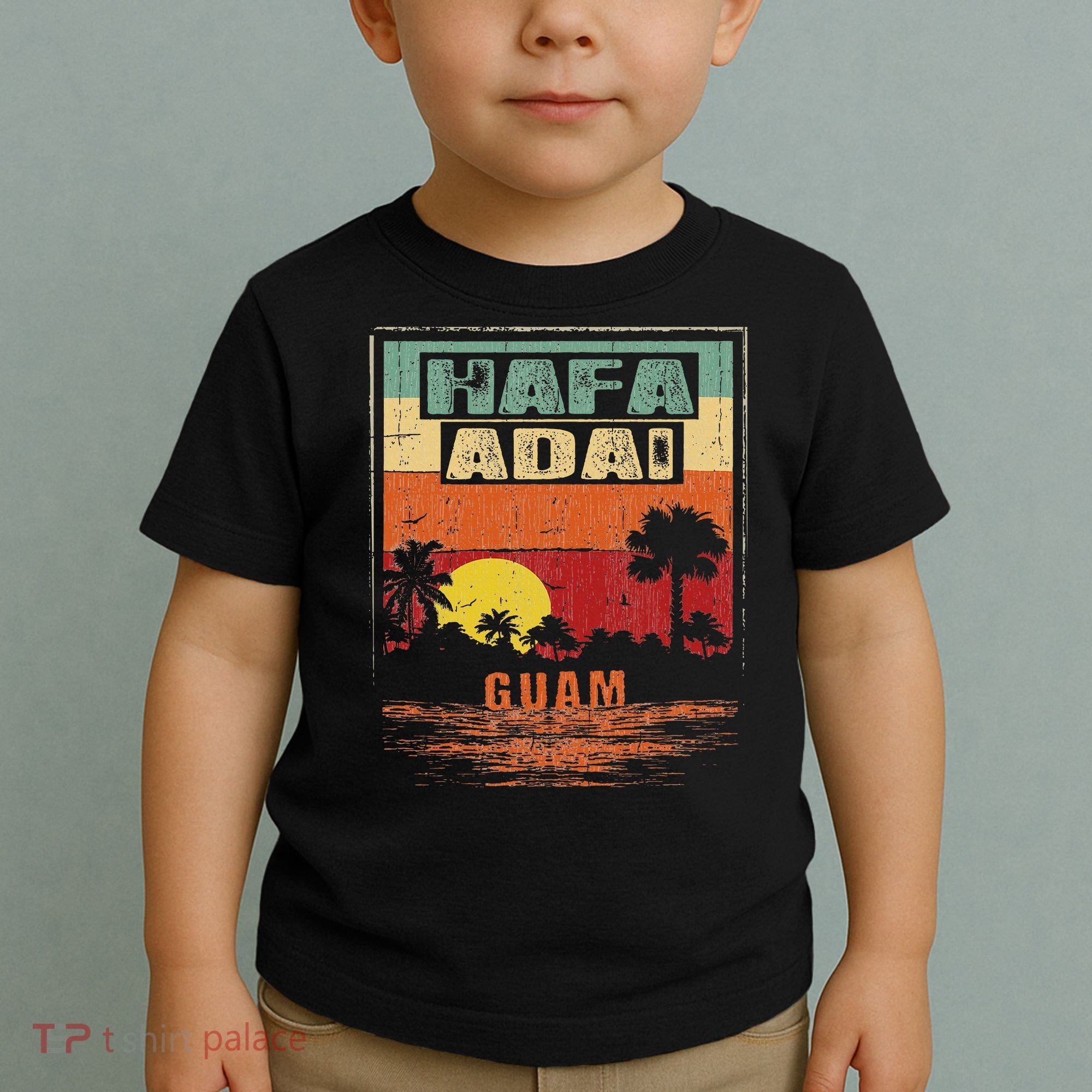 Tropical Guam Seal Hafa Adai Guam Toddler T-Shirt