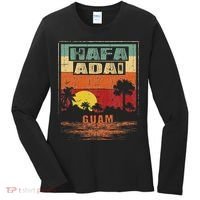 Tropical Guam Seal Hafa Adai Guam Women's Long Sleeve Shirt thumb 0