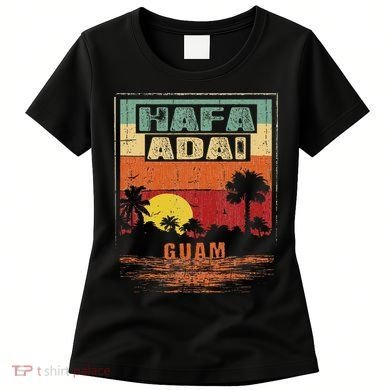 Tropical Guam Seal Hafa Adai Guam Women's T-Shirt