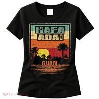 Tropical Guam Seal Hafa Adai Guam Women's T-Shirt thumb 0