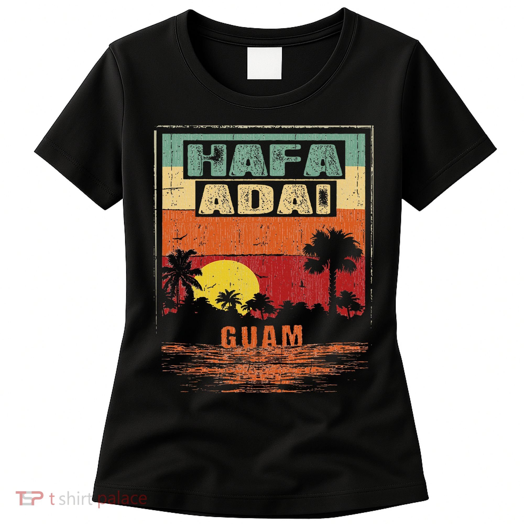 Tropical Guam Seal Hafa Adai Guam Women's T-Shirt