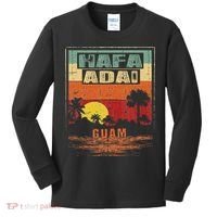 Tropical Guam Seal Hafa Adai Guam Kids Long Sleeve Shirt thumb 0