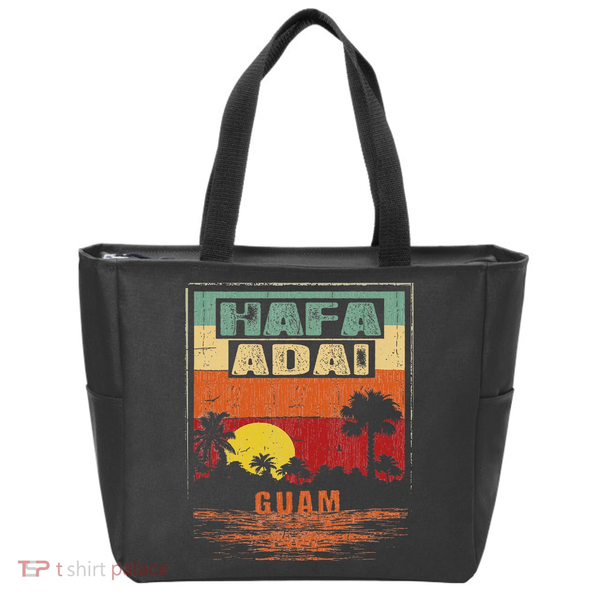 Tropical Guam Seal Hafa Adai Guam Tote Bag