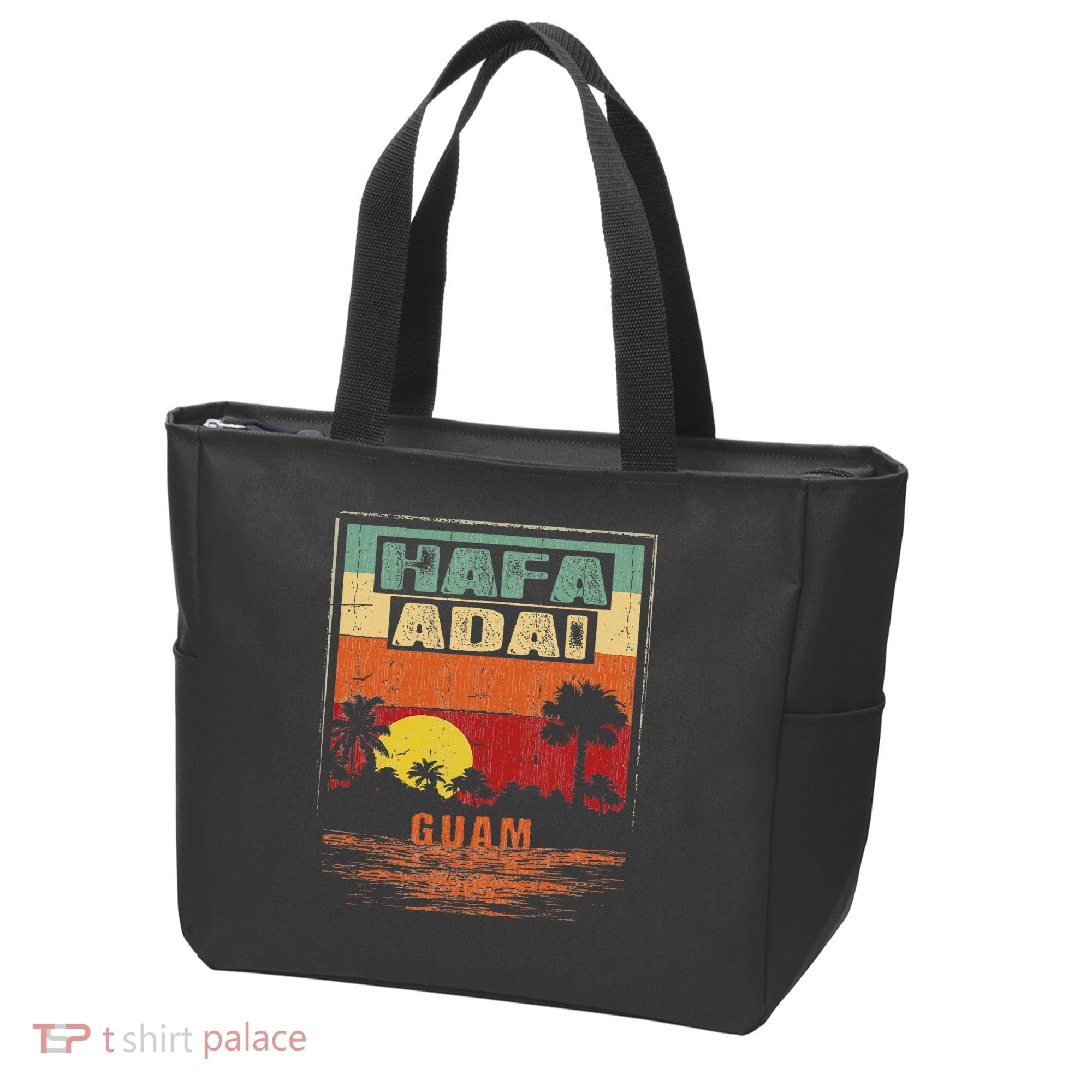 Tropical Guam Seal Hafa Adai Guam Tote Bag