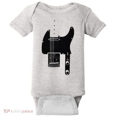 Telecaster Guitar Baby Bodysuit
