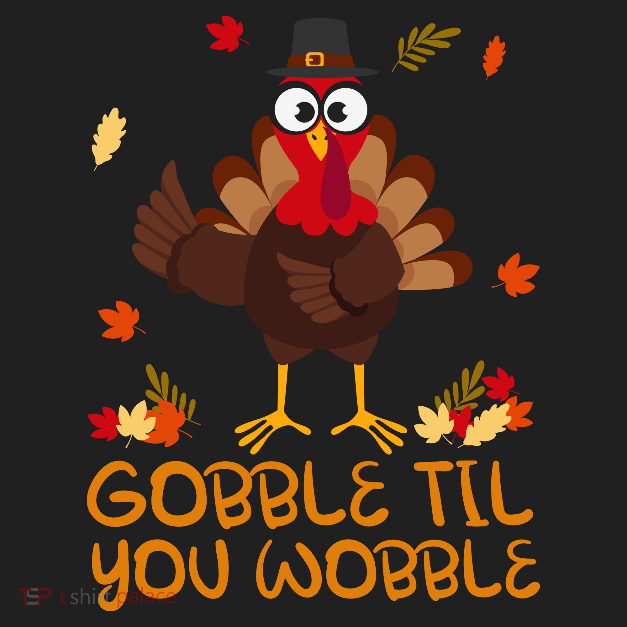 Thanksgiving Gobble Til You Wobble Turkey Beanie