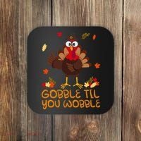 Thanksgiving Gobble Til You Wobble Turkey Coaster thumb 0