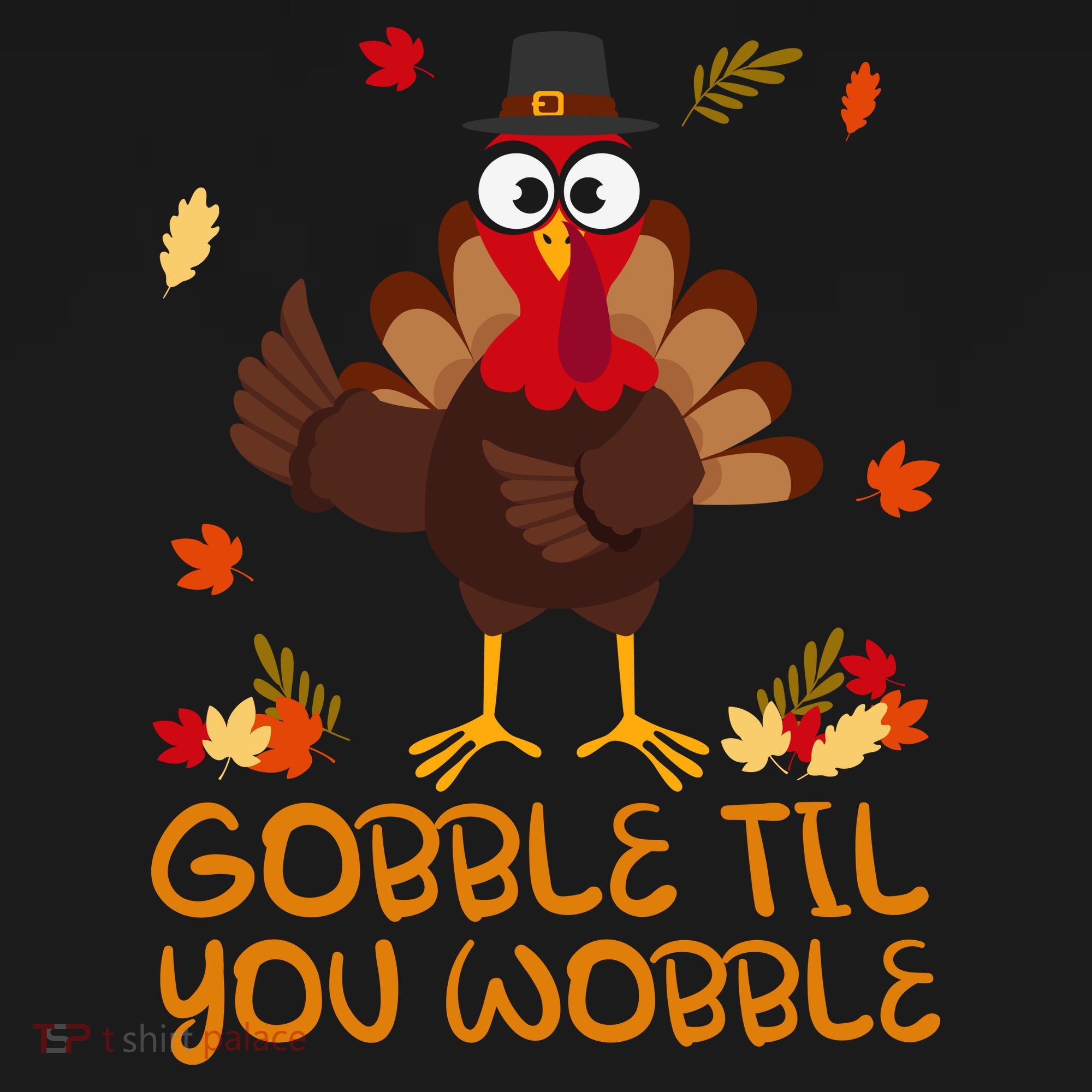 Thanksgiving Gobble Til You Wobble Turkey Polo